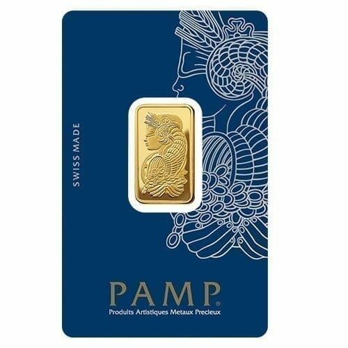 Lady Fortuna 10g .9999 Gold Minted Bullion Bar - PAMP Suisse 1