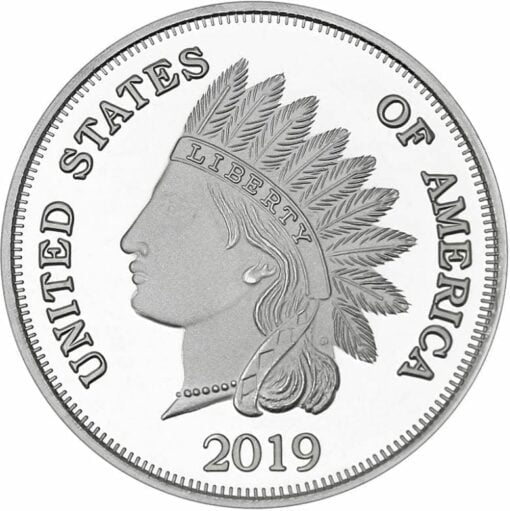 2019 Indian Head Cent 1oz .999 Silver Round - SilverTowne Mint 1