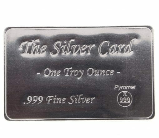 Pyromet 1oz .999 The Silver Card Bullion Bar 1