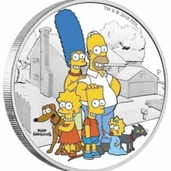 2019 The Simpsons The Family & Homer 2 Coin Set - Coloured 2oz & 1oz in Card 14