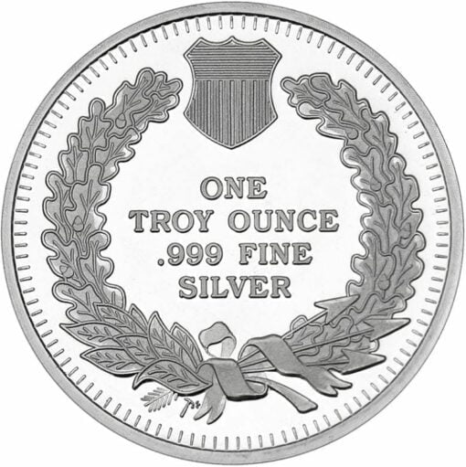 2019 Indian Head Cent 1oz .999 Silver Round - SilverTowne Mint 2
