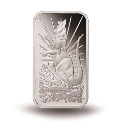 2014 Australian Kangaroo 10oz .999 Silver Minted Bullion Bar - XAG / AGSX 1