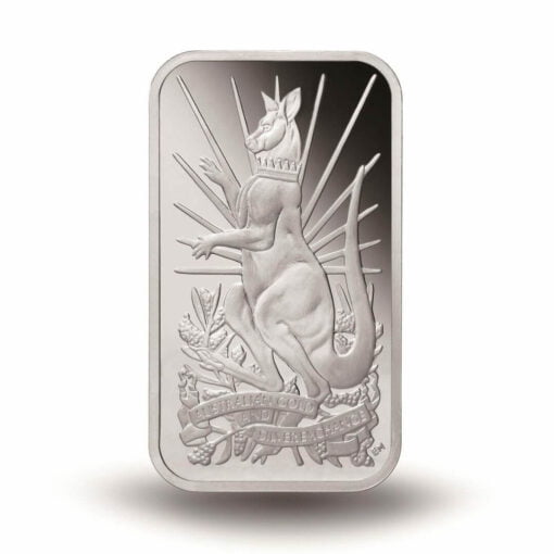 2014 Australian Kangaroo 5oz .999 Silver Minted Bullion Bar - XAG / AGSX 1
