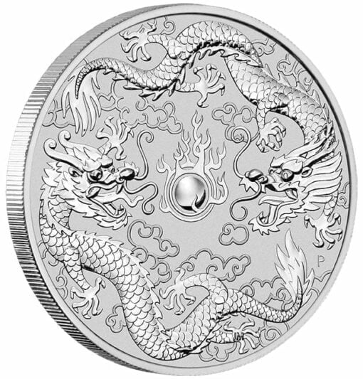 2019 1oz Australian Double Dragon .9999 Silver Coin 3