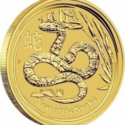 2013 Year of the Snake 1/4oz .9999 Gold Bullion Coin - Lunar Series II 4