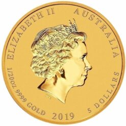 2019 Year of the Pig 1/20oz Gold Bullion Coin - Lunar Series II 5