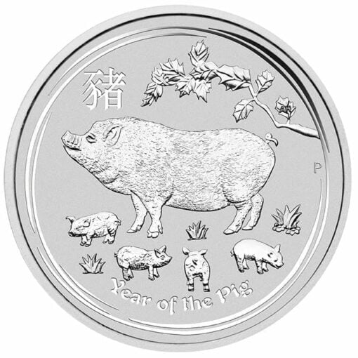 2019 Year of the Pig 1/2oz Silver Bullion Coin - Lunar Series II 1