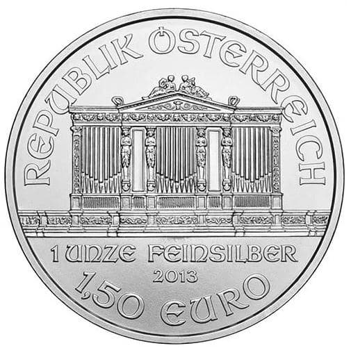 2013 Austrian Philharmonic 1oz Silver Bullion Coin 1