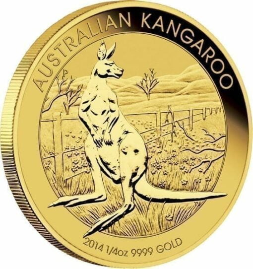 2014 Australian Kangaroo 1/4oz Gold Bullion Coin 2