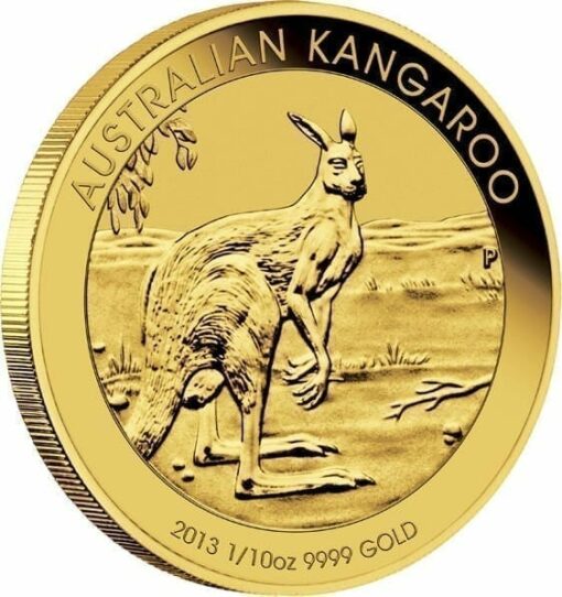 2013 Australian Kangaroo 1/10oz .9999 Gold Bullion Coin 2