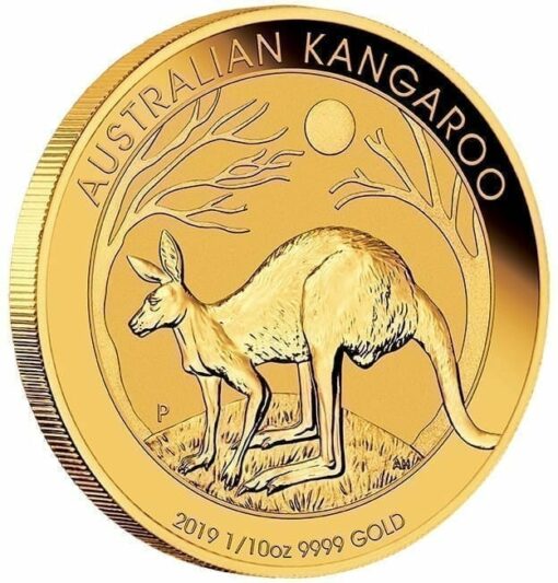 2019 Australian Kangaroo 1/10oz Gold Bullion Coin 2