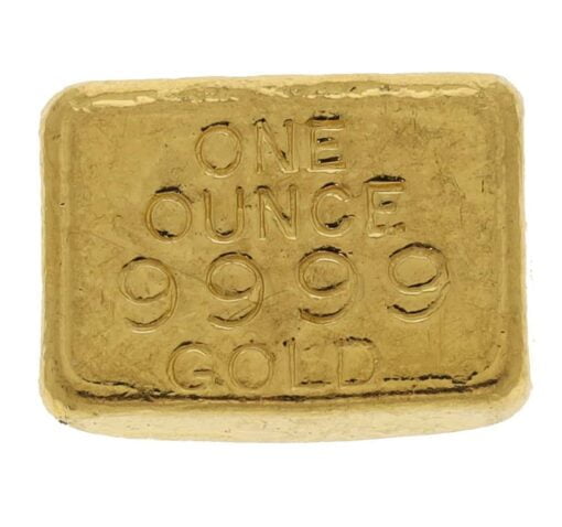 Adelaide Exchange 1oz .9999 Gold Cast Bullion Bar 2