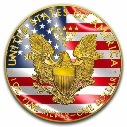 2019 Veterans Affairs American Silver Eagle Coloured 1oz .999 Silver Coin 3