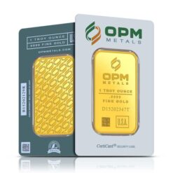 OPM 1oz .9999 Gold Minted Bullion Bar 5