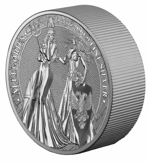 2019 The Allegories - Britannia & Germania 5oz .9999 Silver Coin 4