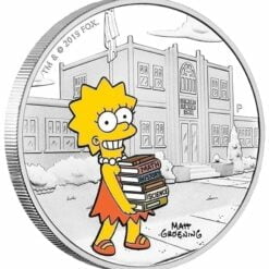 2019 The Simpsons - Lisa Simpson 1oz .9999 Silver Proof Coin 5