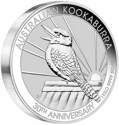 2020 Australian Kookaburra 1kg .9999 Silver Bullion Coin - 30th Anniversary 2