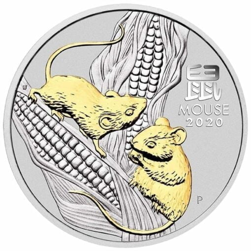 2020 Year of the Mouse 3 Coin Silver Trio Set - Lunar Series III 3