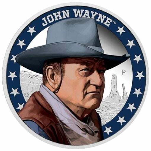 2020 John Wayne 1oz .9999 Silver Proof Coin 1