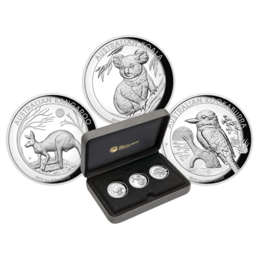 2019 Australian Animals 1oz .9999 High Relief Silver Proof 3 Coin Collection 1