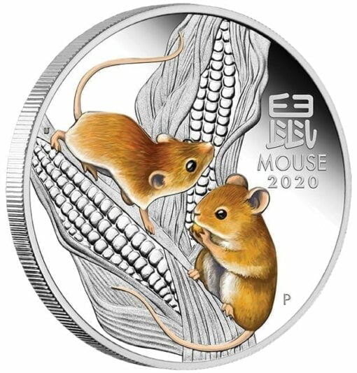 2020 Year of the Mouse 3 Coin Silver Trio Set - Lunar Series III 5