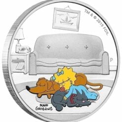 2019 The Simpsons - Maggie Simpson 1oz .9999 Silver Proof Coin 7