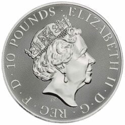 2020 The Queen's Beasts - The Falcon of the Plantagenets 10oz .9999 Silver Bullion Coin 5
