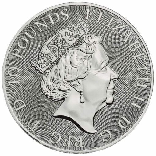 2020 The Queen's Beasts - The Falcon of the Plantagenets 10oz .9999 Silver Bullion Coin 3