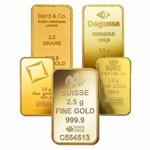 Low Premium 2.5g Gold Bullion 1