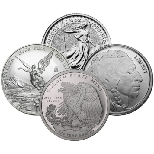 Low premium 1/4oz silver bullion