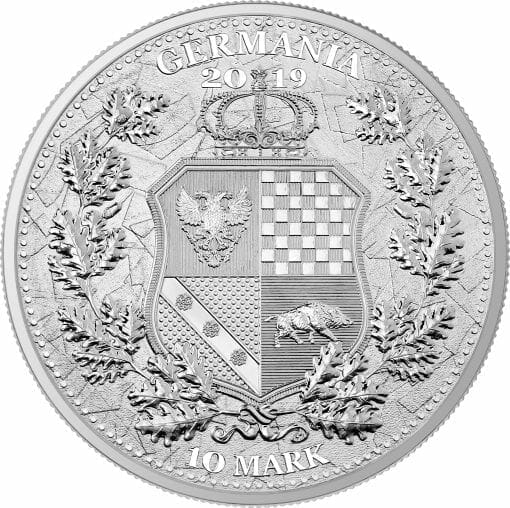 2019 The Allegories - Columbia & Germania 2oz .9999 Silver Coin 2