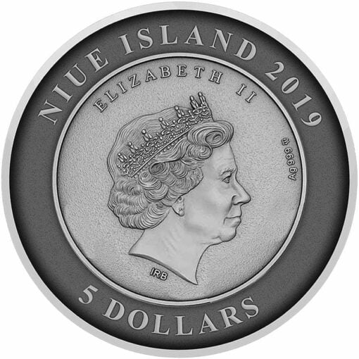 2019 Atlantis - The Sunken City 2oz .999 Antiqued Silver Coin 4