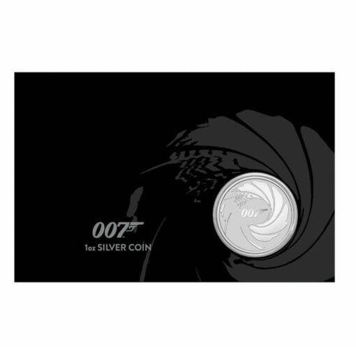 2020 James Bond 007 1oz .9999 Silver Coin in Black Card 1
