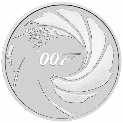 2020 James Bond 007 1oz .9999 Silver Coin in Black Card 2