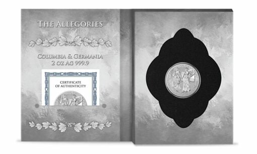 2019 The Allegories - Columbia & Germania 2oz .9999 Silver Coin 3