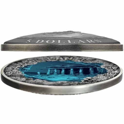 2019 Atlantis - The Sunken City 2oz .999 Antiqued Silver Coin 2