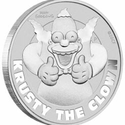 2020 The Simpsons - Krusty The Clown 1oz .9999 Silver Bullion Coin 4