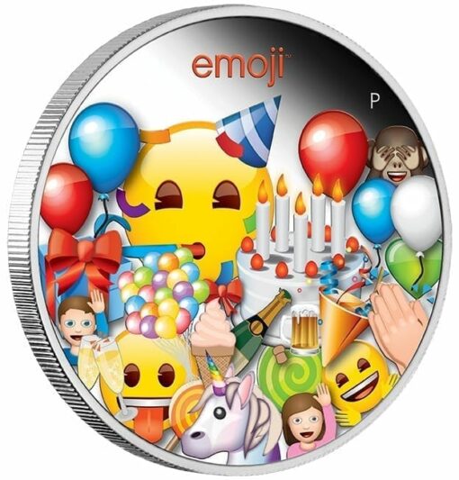 2020 emoji ™ Celebration 1oz .9999 Silver Proof Coin 2