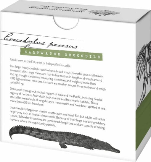 2020 Inside Australia's Most Dangerous - Saltwater Crocodile 1oz .999 Silver Proof Coin 6
