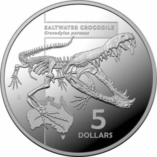 2020 Inside Australia's Most Dangerous - Saltwater Crocodile 1oz .999 Silver Proof Coin 1