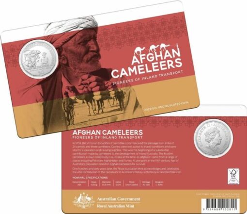 2020 50c Afghan Cameleers - Pioneers of Inland Transport Uncirculated Coin 4