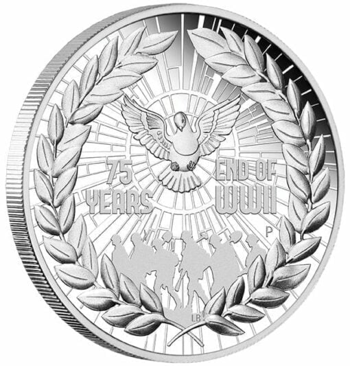 2020 End of WWII 75th Anniversary 1oz .9999 Silver Proof Coin 2