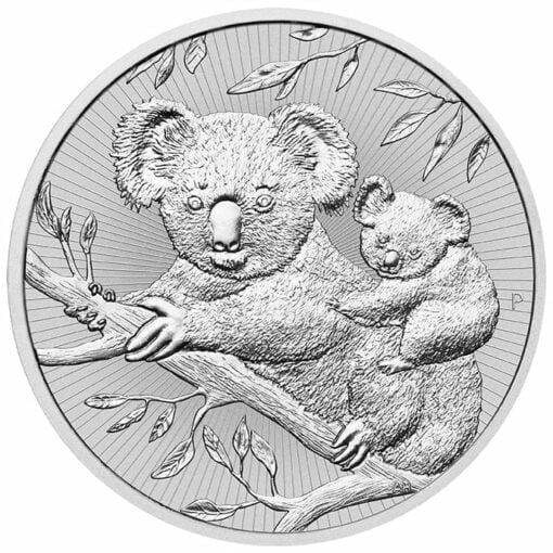2018 Mother & Baby Koala 2oz .9999 Silver Bullion Piedfort Coin 1