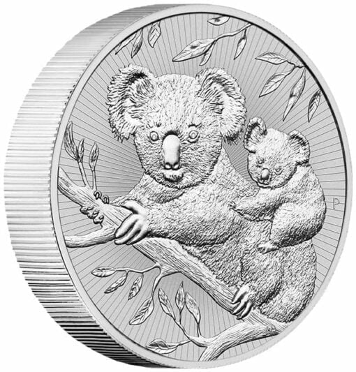 2018 Mother & Baby Koala 2oz .9999 Silver Bullion Piedfort Coin 2