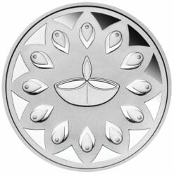 2020 Diwali 1oz .9999 Silver Gilded Medallion 7