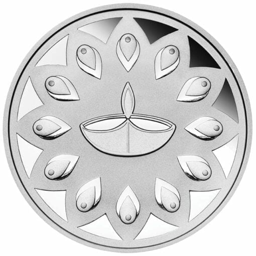 2020 Diwali 1oz .9999 Silver Gilded Medallion 3