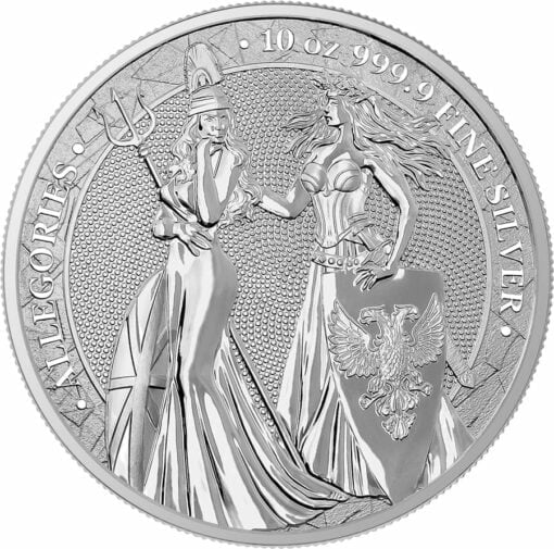 2019 The Allegories - Britannia & Germania 10oz .9999 Silver Coin 1