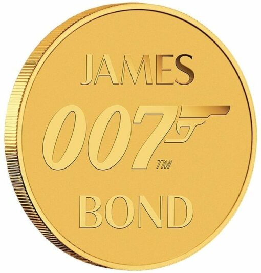 2020 007 James Bond 0.5g .9999 Gold Coin in Card 4