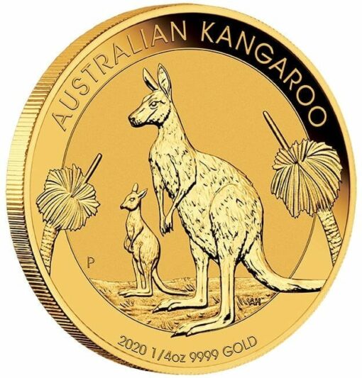 2020 Australian Kangaroo 1/4oz .9999 Gold Bullion Coin 2