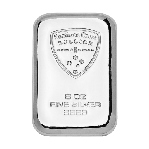 southern cross bullion 5oz silver cast bullion bar